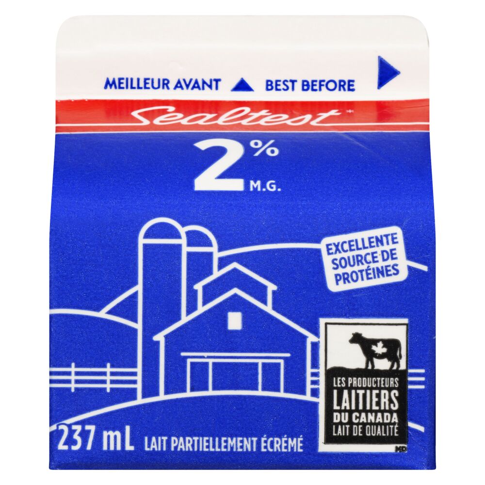Sealtest Lait partiellement écrémé 2% M.G. 237ml