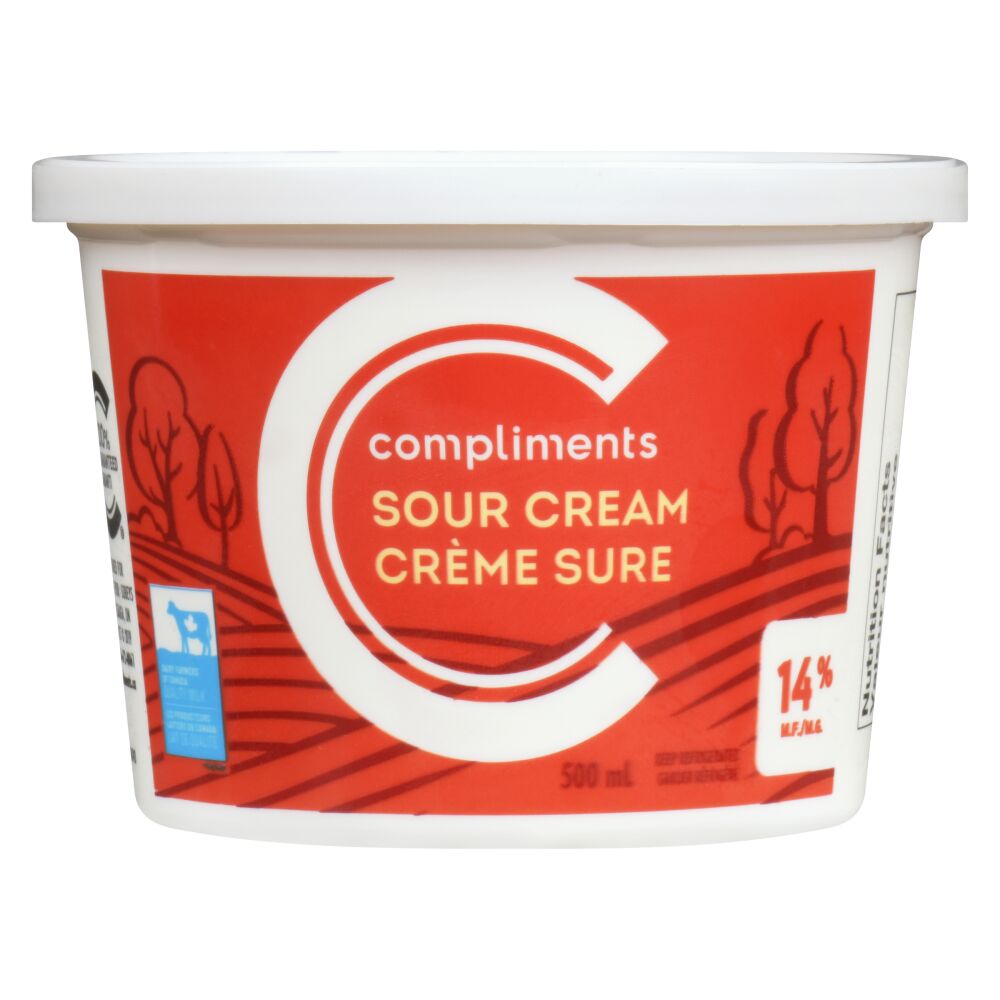 Compliments Sour Cream 14% M.F. 500ml