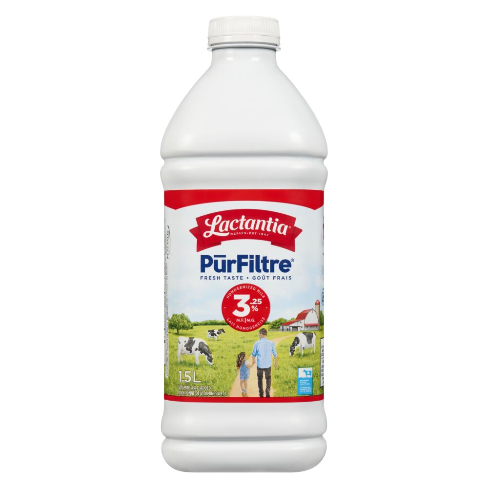 Lactantia Homogenized Milk 3.25% M.F. 1.5L