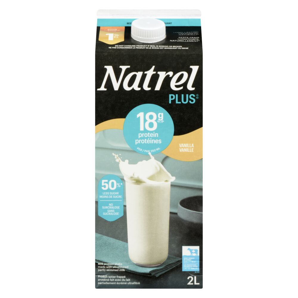 Natrel Plus Lactose Free Partly Skimmed Vanilla Milk 1% M.F. 2L