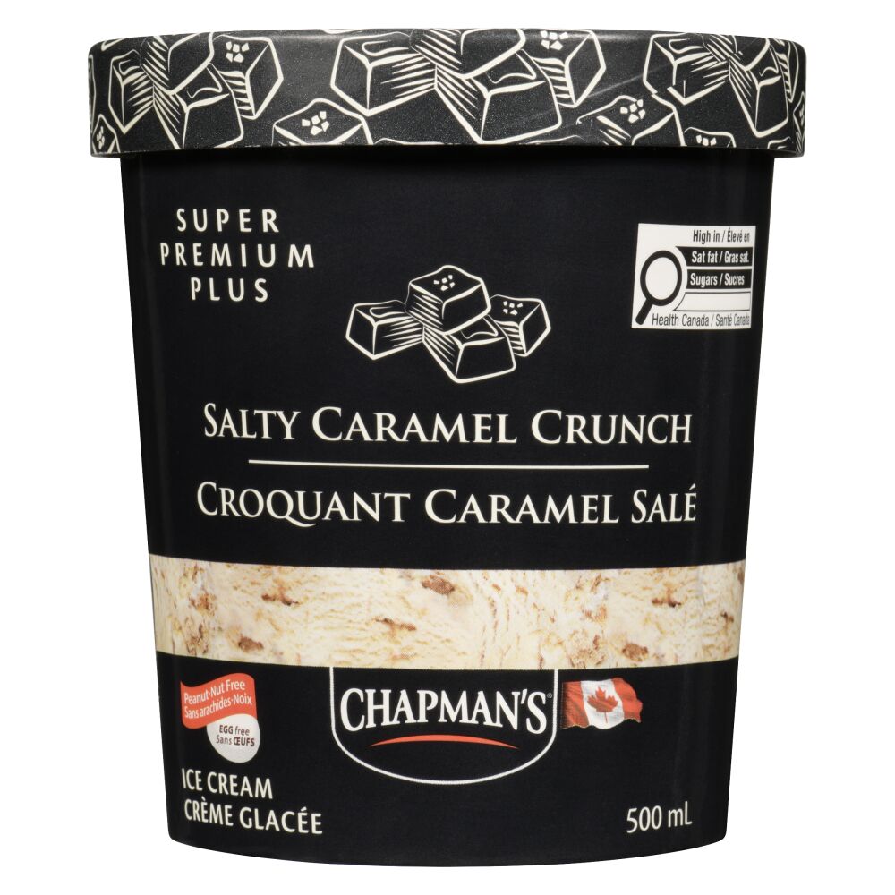 Chapman's Salty Caramel Crunch Super Premium Plus Ice Cream 500ml