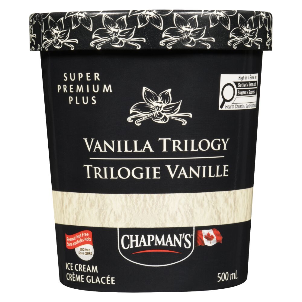 Chapman's Vanilla Trilogy Super Premium Plus Ice Cream 500ml