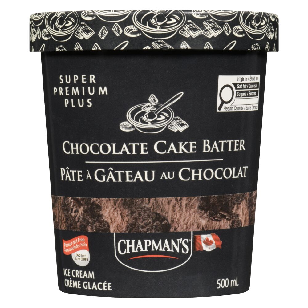 Chapman's Chocolate Cake Batter Super Premium Plus Ice Cream 500ml