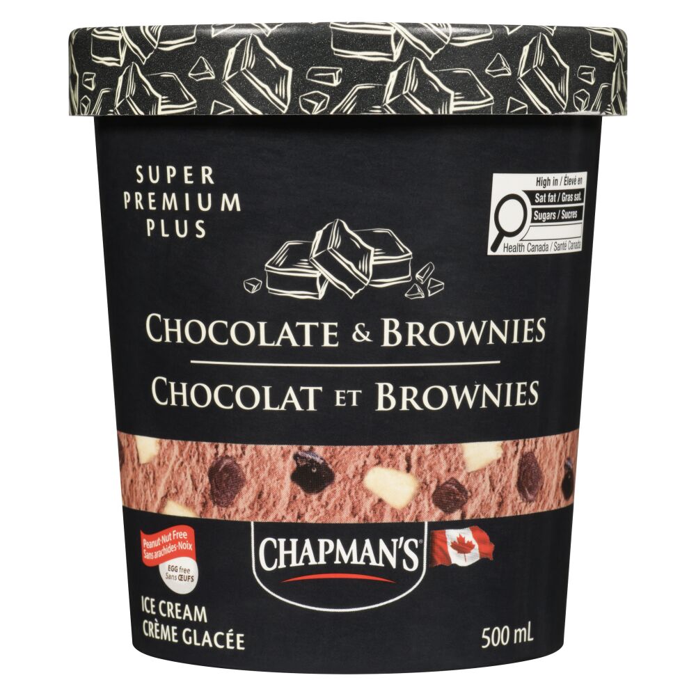 Chapman's Chocolate & Brownie Super Premium Plus Ice Cream 500ml