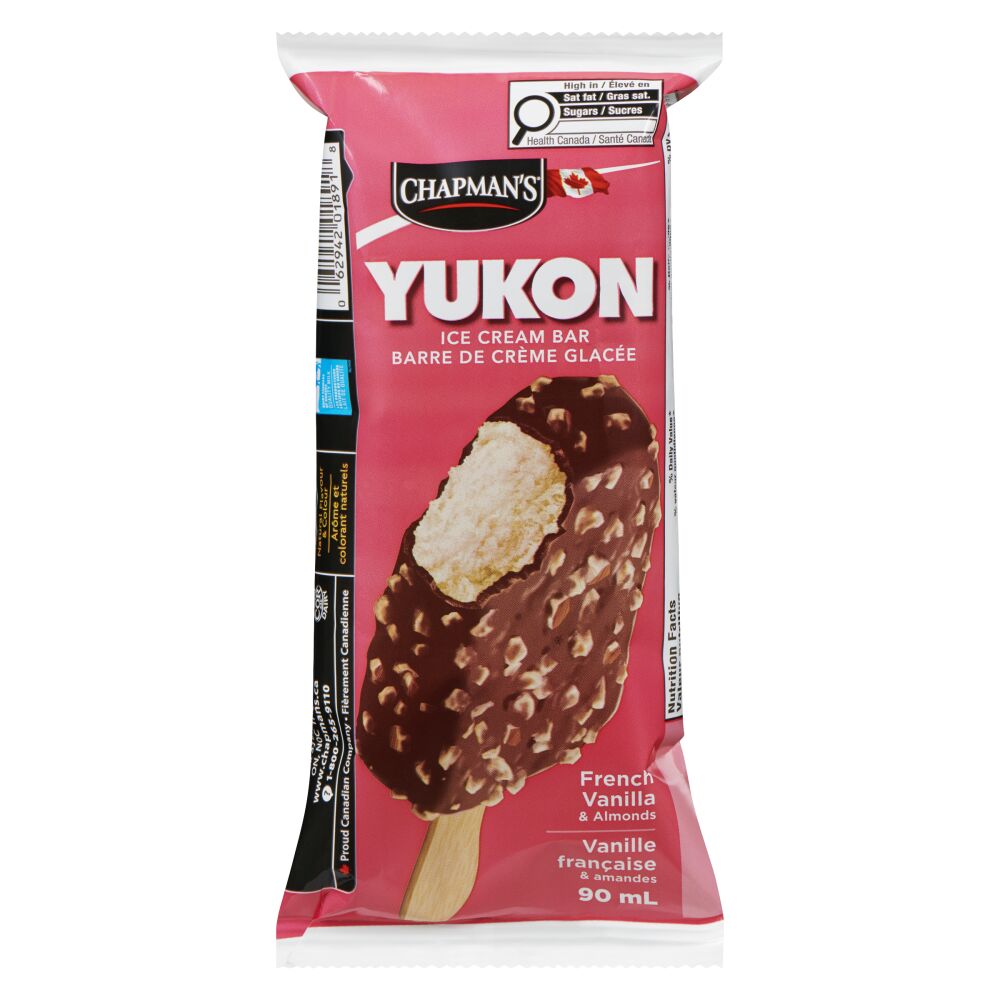 Chapman's French Vanilla & Almonds Yukon Ice Cream Bar 90ml