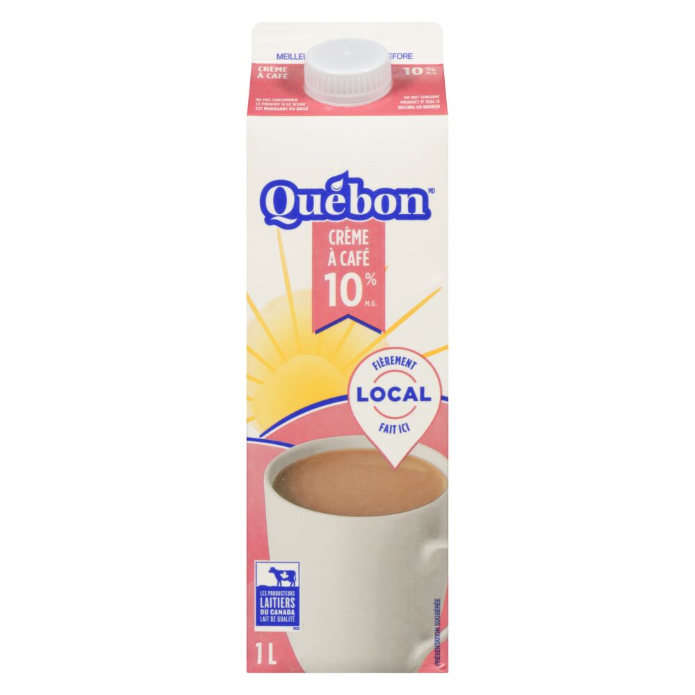 Québon Crème à café 10% M.G. 1L