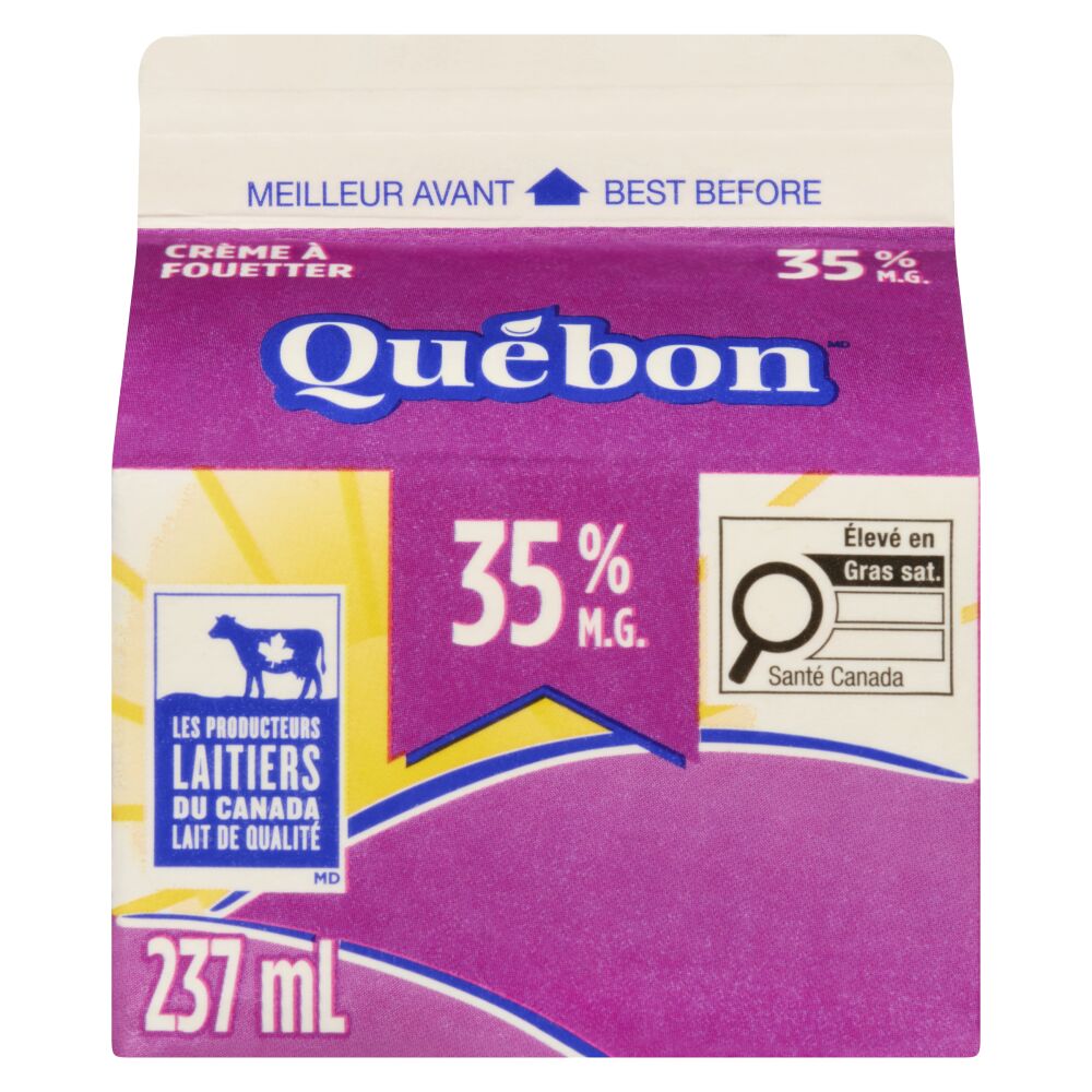 Québon Crème à fouetter 35% M.G. 237ml