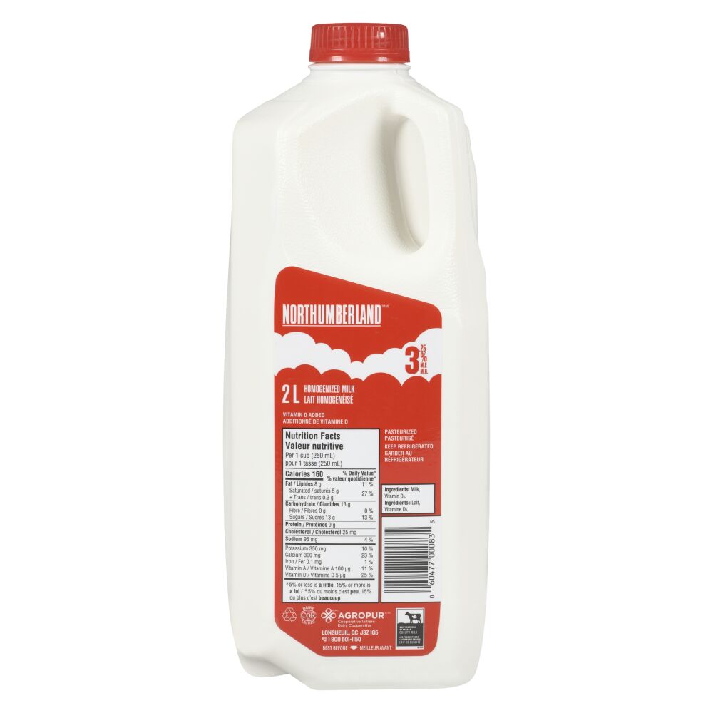 Northumberland Homogenized Milk 3.25% M.F. 2L
