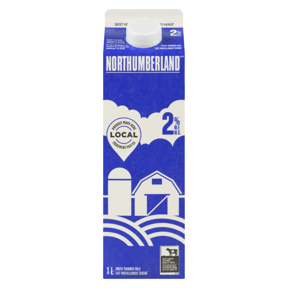 Northumberland Partly Skimmed Milk 2% M.F. 1L