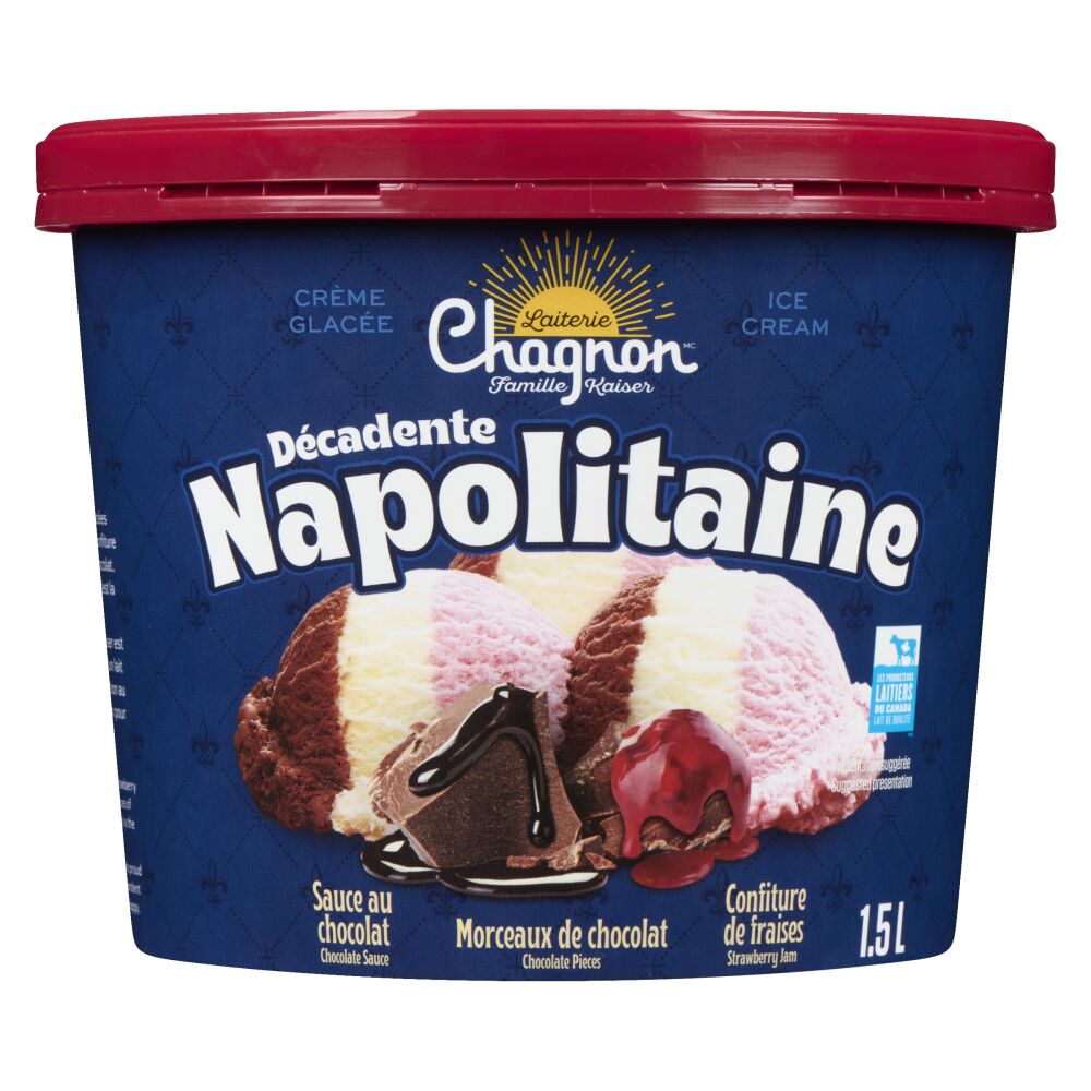 Chagnon Decadent Neapolitan Ice Cream 1.5L