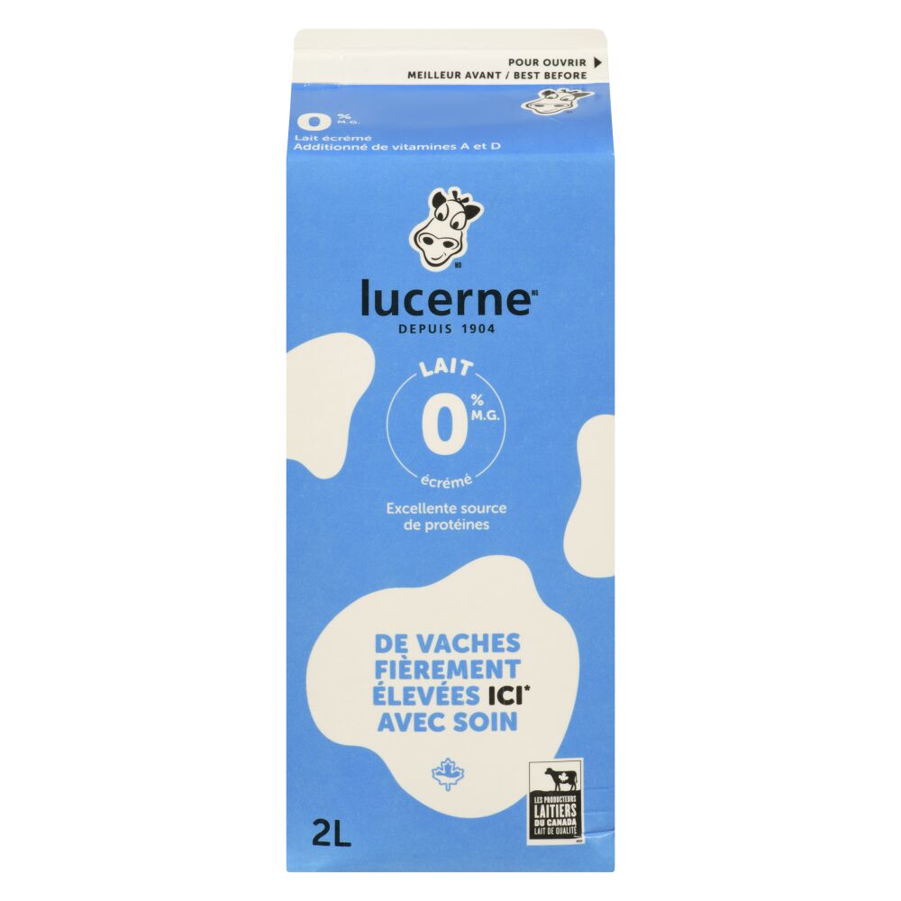 Lucerne Lait écrémé 0% M.G. 2L