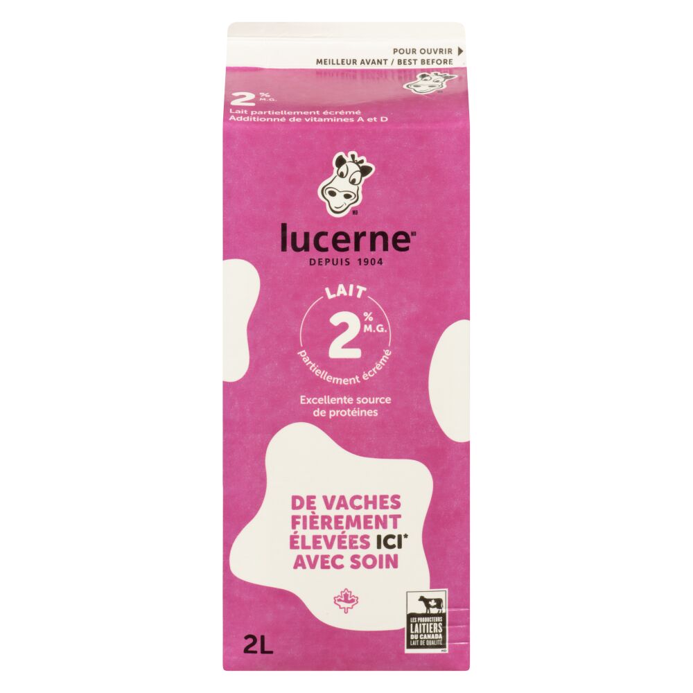 Lucerne Lait partiellement écrémé 2% M.G. 2L