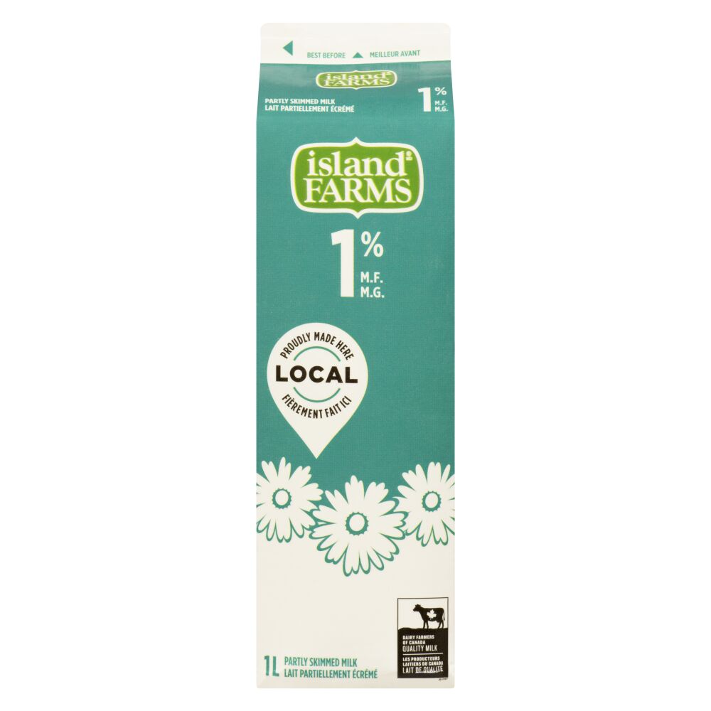 Island Farms Partly Skimmed Milk 1% M.F. 1L