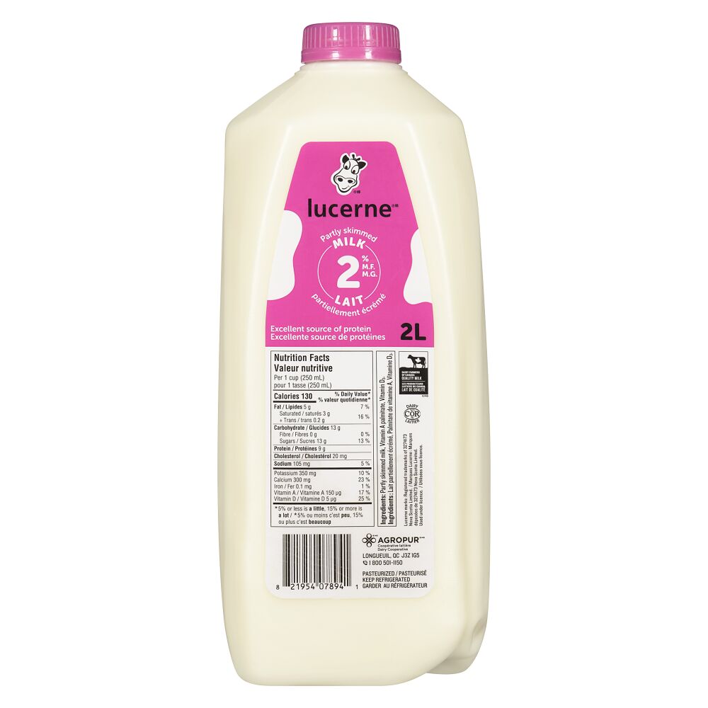 Lucerne Partly Skimmed Milk 2% M.F. 2L