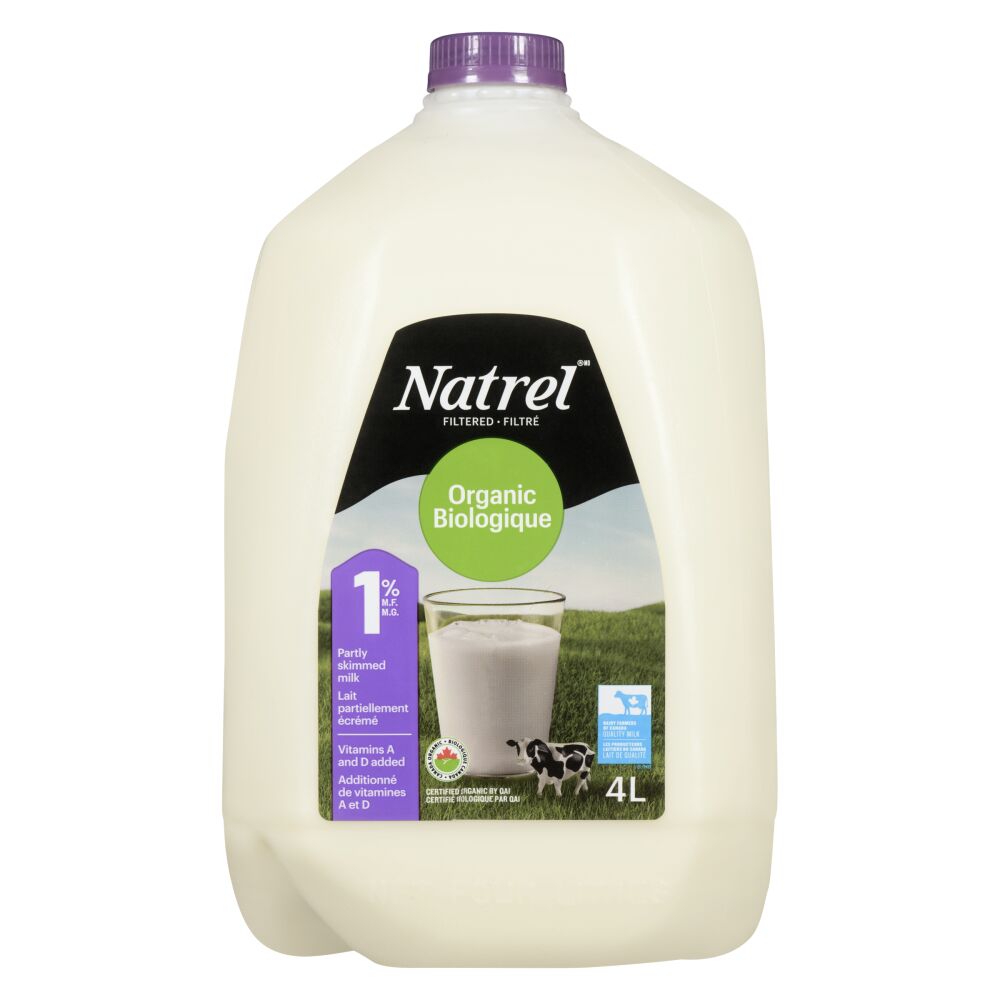 Natrel Organic Partly Skimmed Milk 1% M.F. 4L