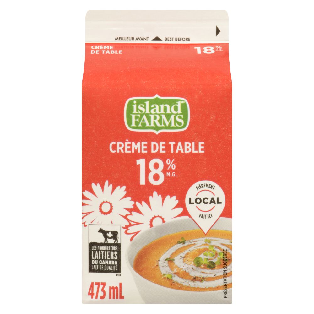 Island Farms Crème de table 18% M.G. 473ml