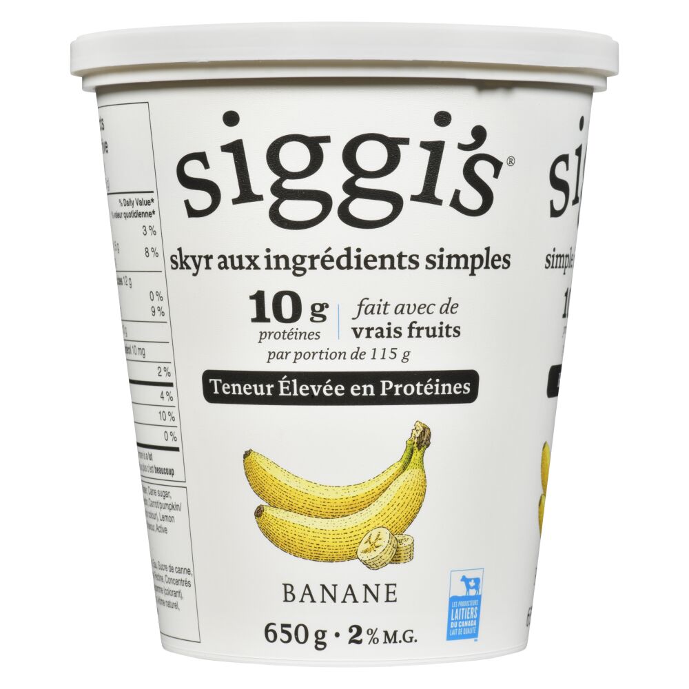 Siggi's Yogourt skyr banane 2% M.G. 650g