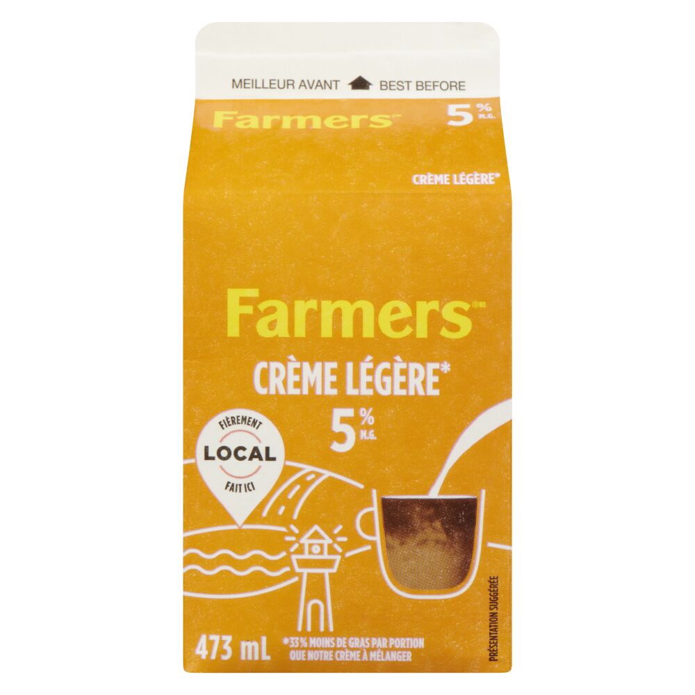 Farmers Crème légère 5% M.G. 473ml