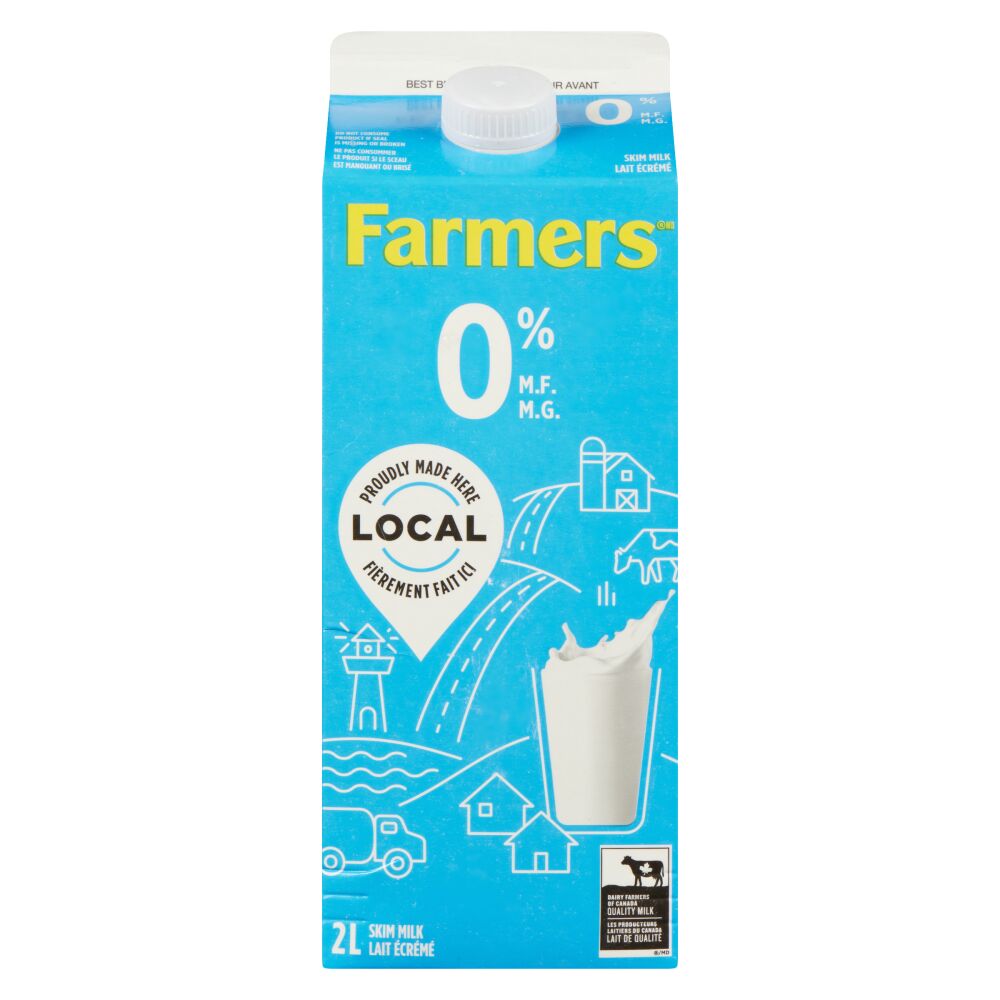 Farmers Skim Milk 0% M.F. 2L