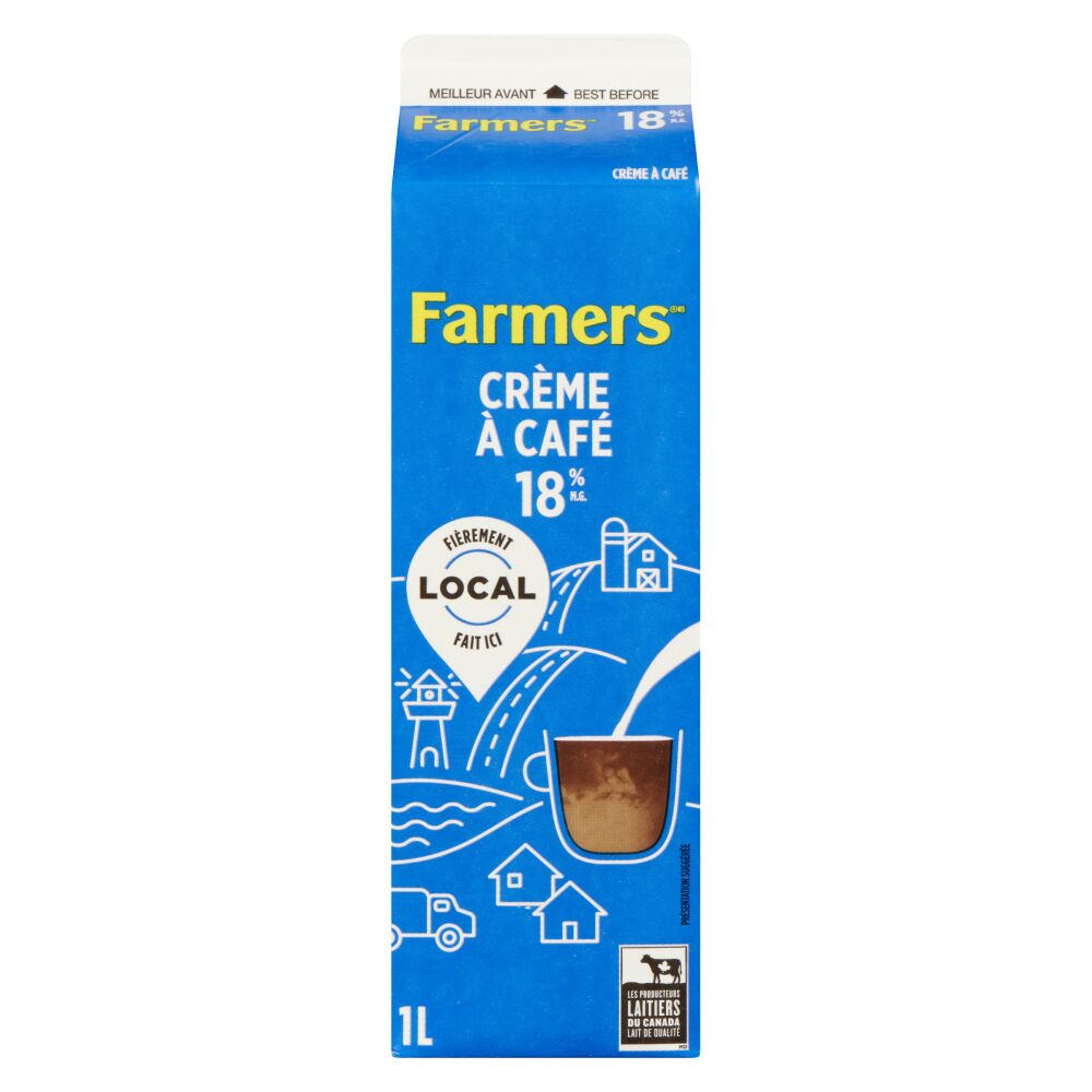 Farmers Crème à café 18% M.G. 1L