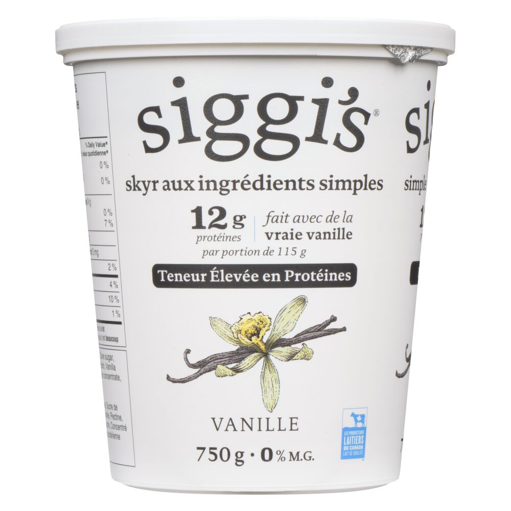 Siggi's Yogourt skyr vanille 0% M.G. 750g