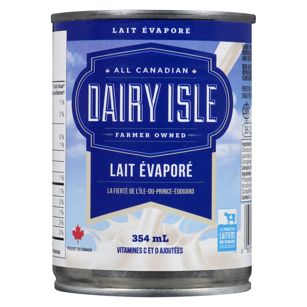 Dairy Isle Lait évaporé 354ml