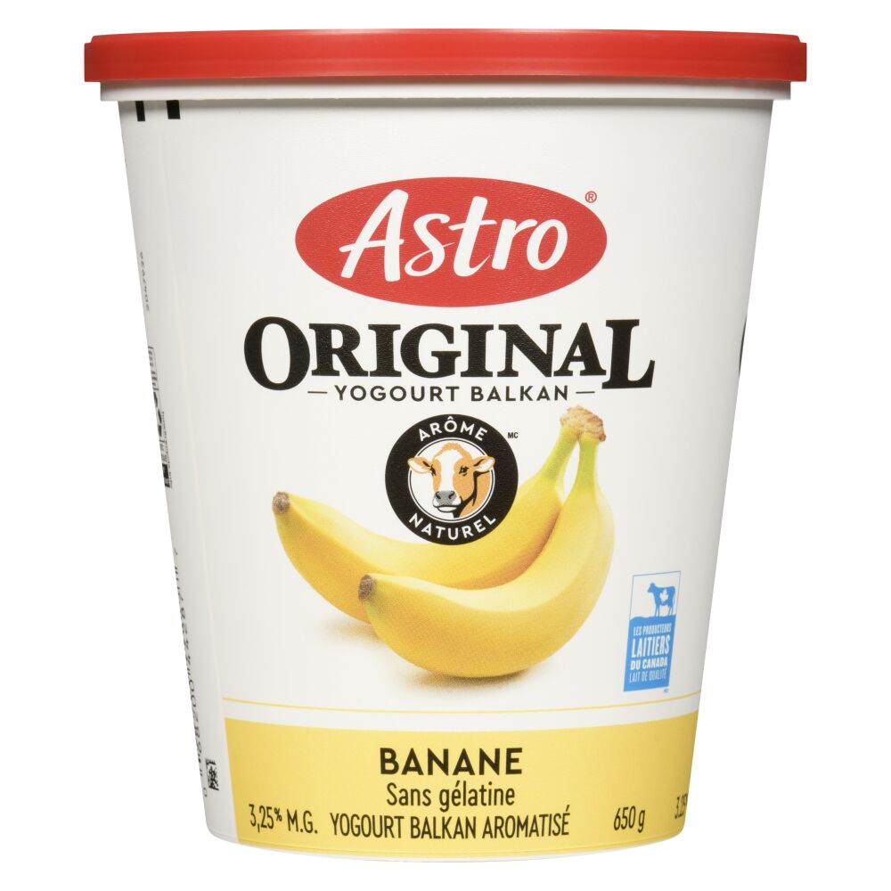 Astro® Original yogourt balkan bananes 3.25% M.G. 650g