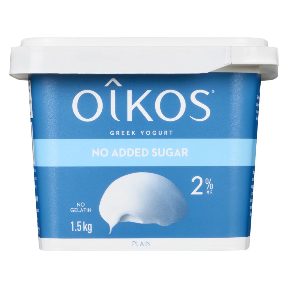 Oîkos Plain No Sugar Added Greek Yogurt 2% M.F. 1.5kg