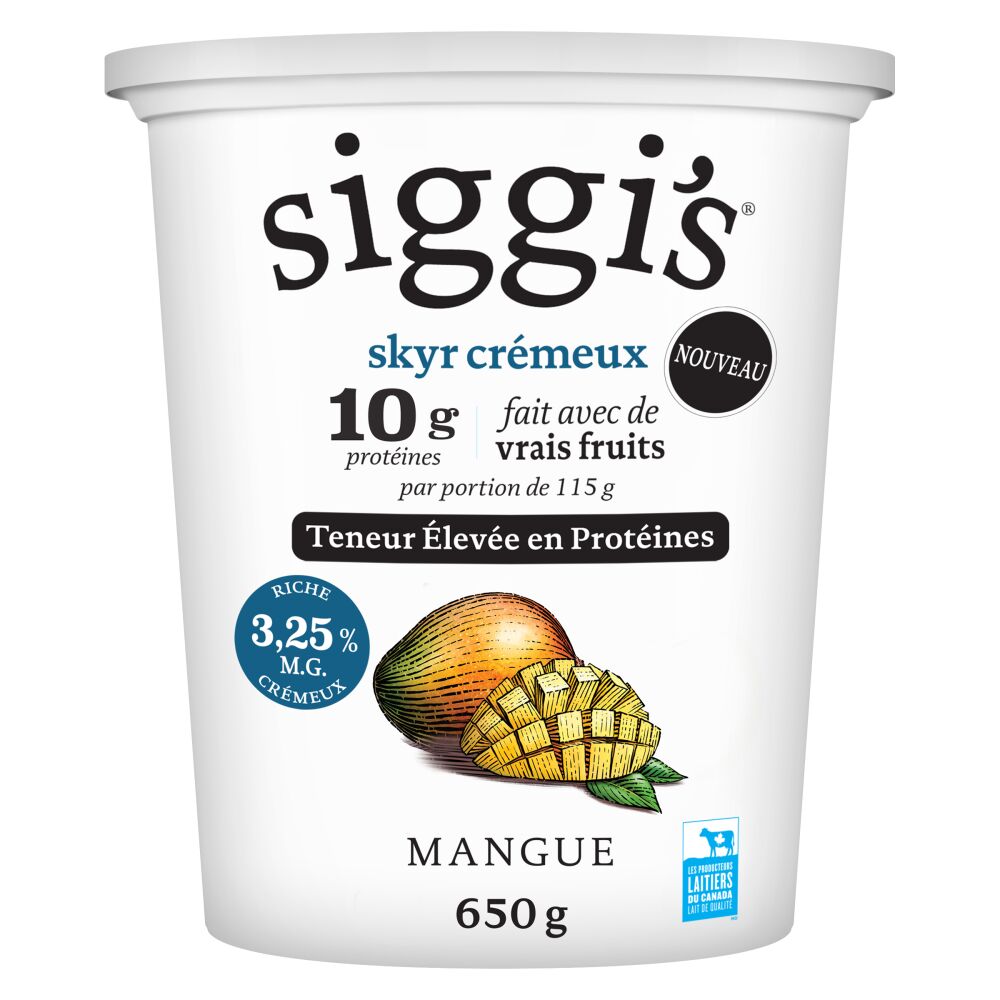 Siggi's Yogourt skyr mangue 3.25% M.G. 650g