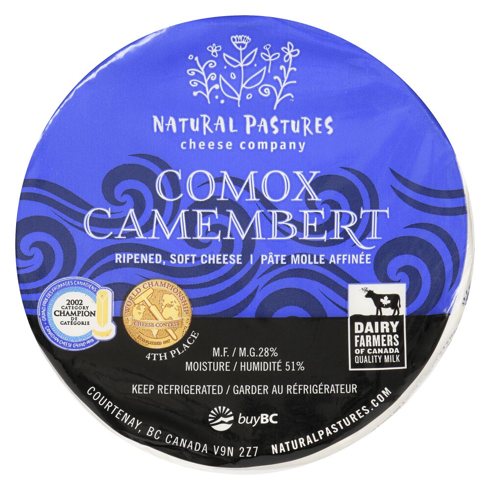 Natural Pastures Cheese Company Comox Camembert RW / PV