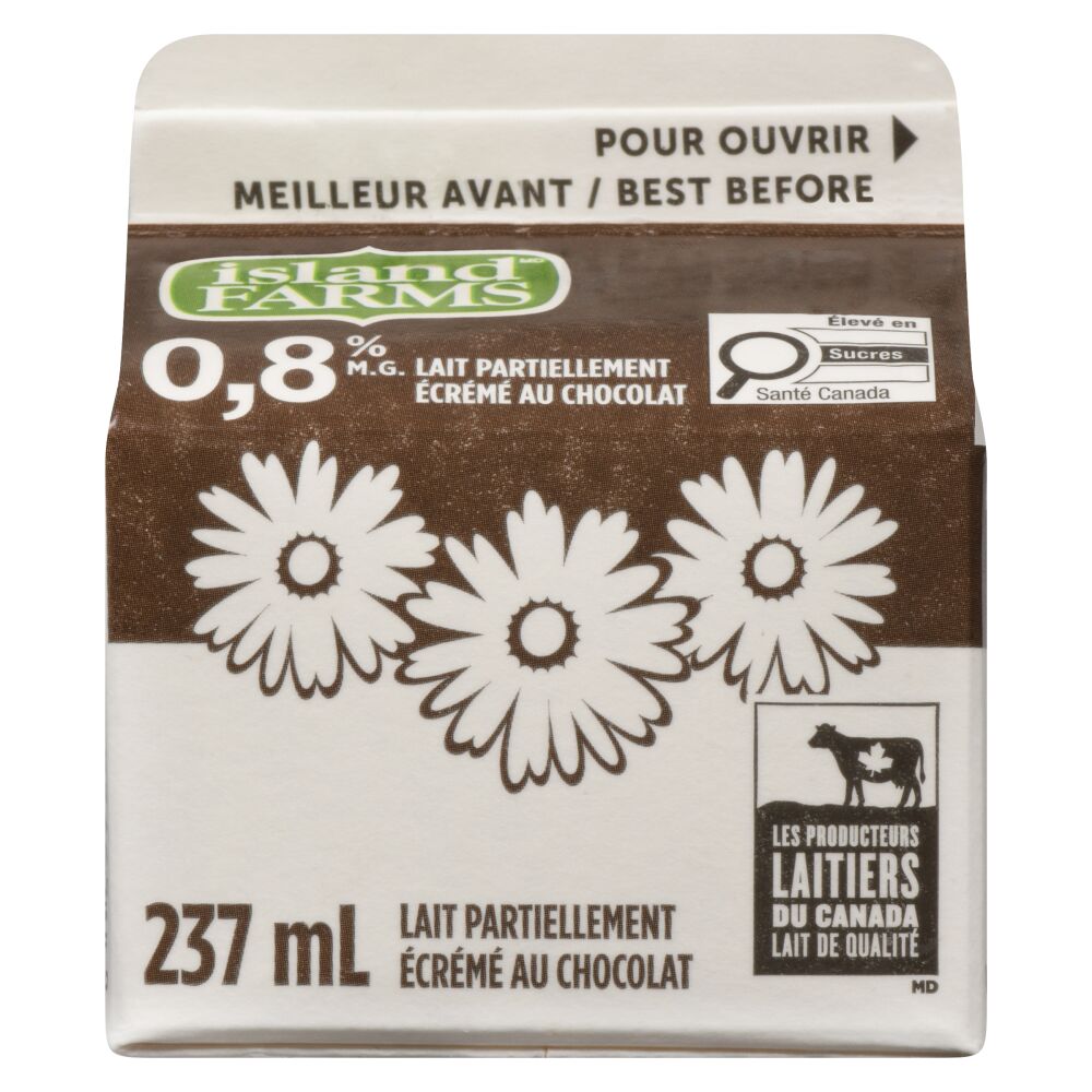 Island Farms Lait partiellement écrémé au chocolat 0.8% M.G. 237ml