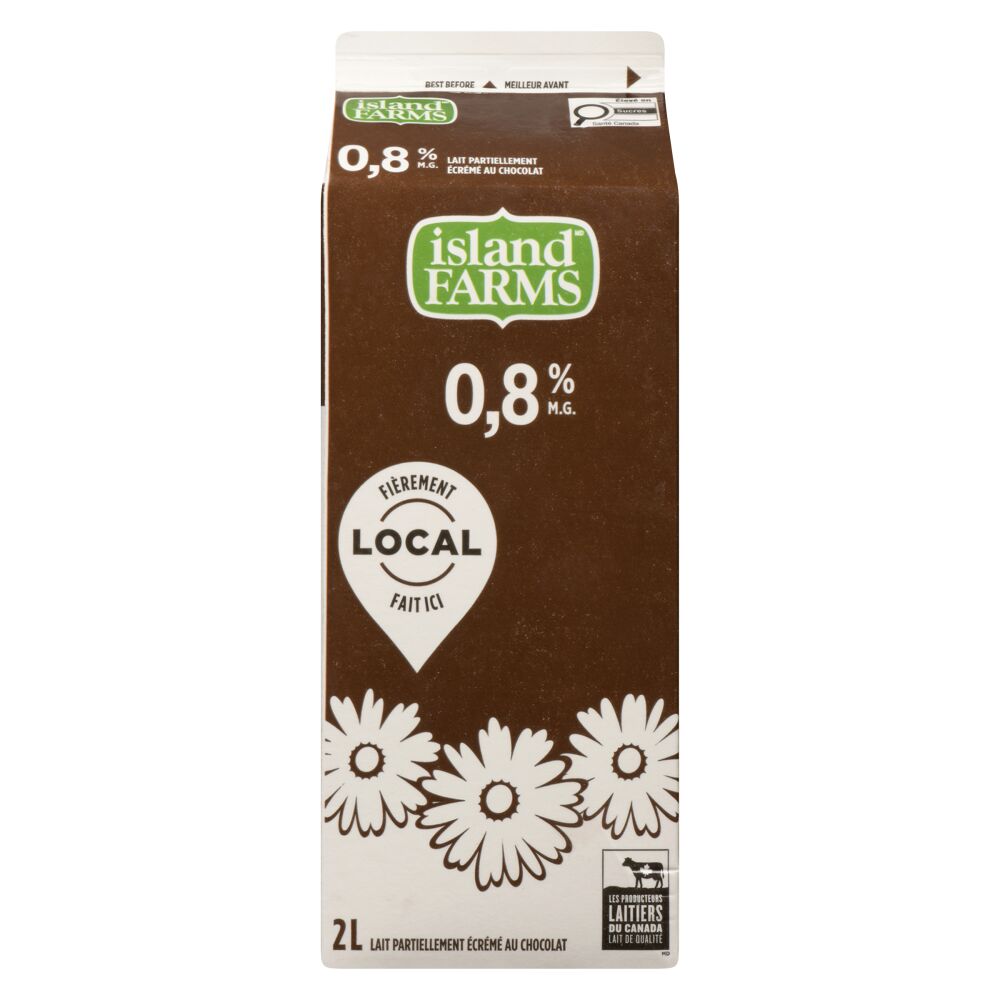 Island Farms Lait partiellement écrémé au chocolat 0.8% M.G. 2L