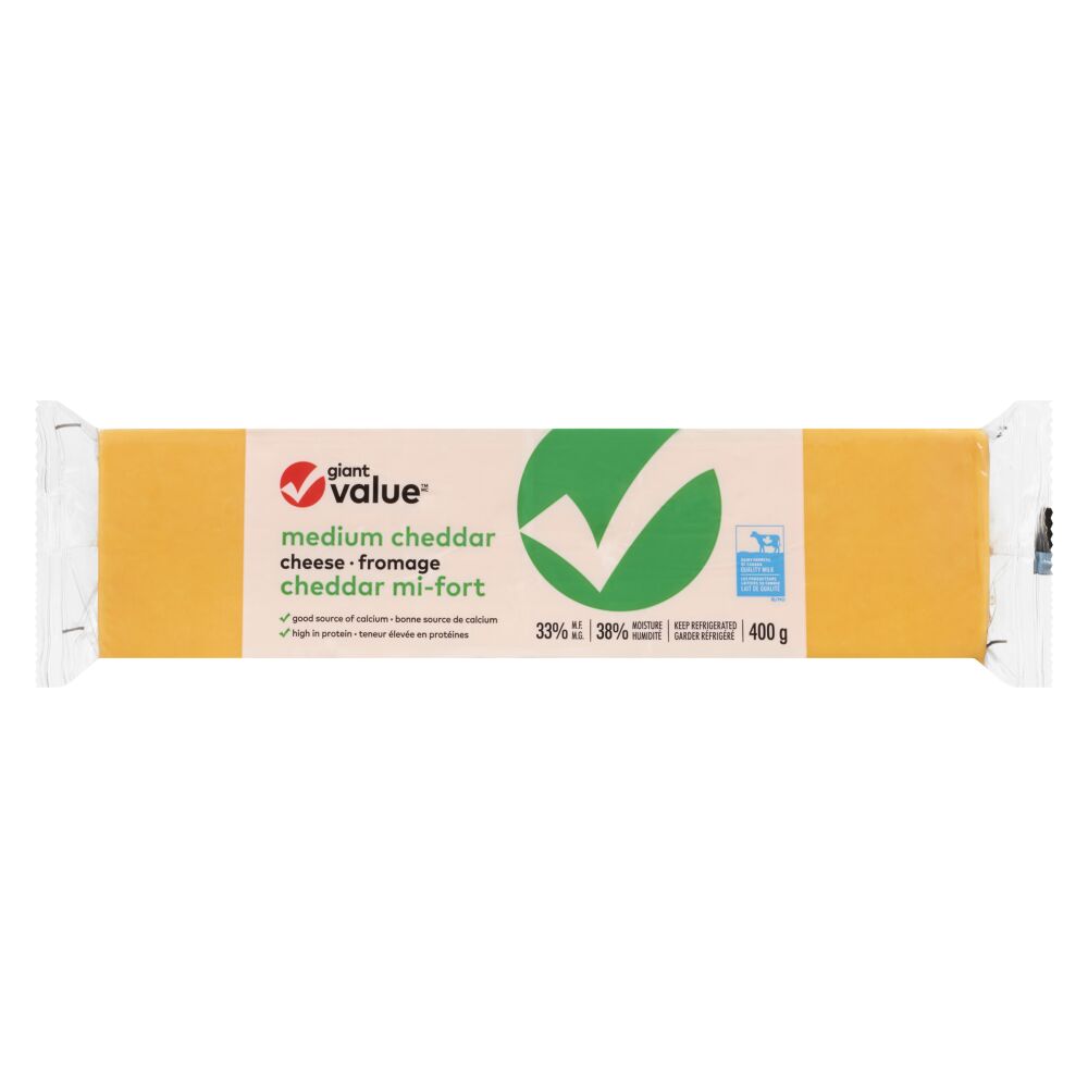 Giant Value Colored Medium Cheddar 400g