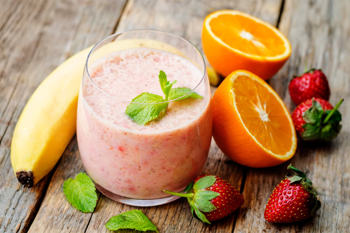 Lait frappé fiesta fraise-orange