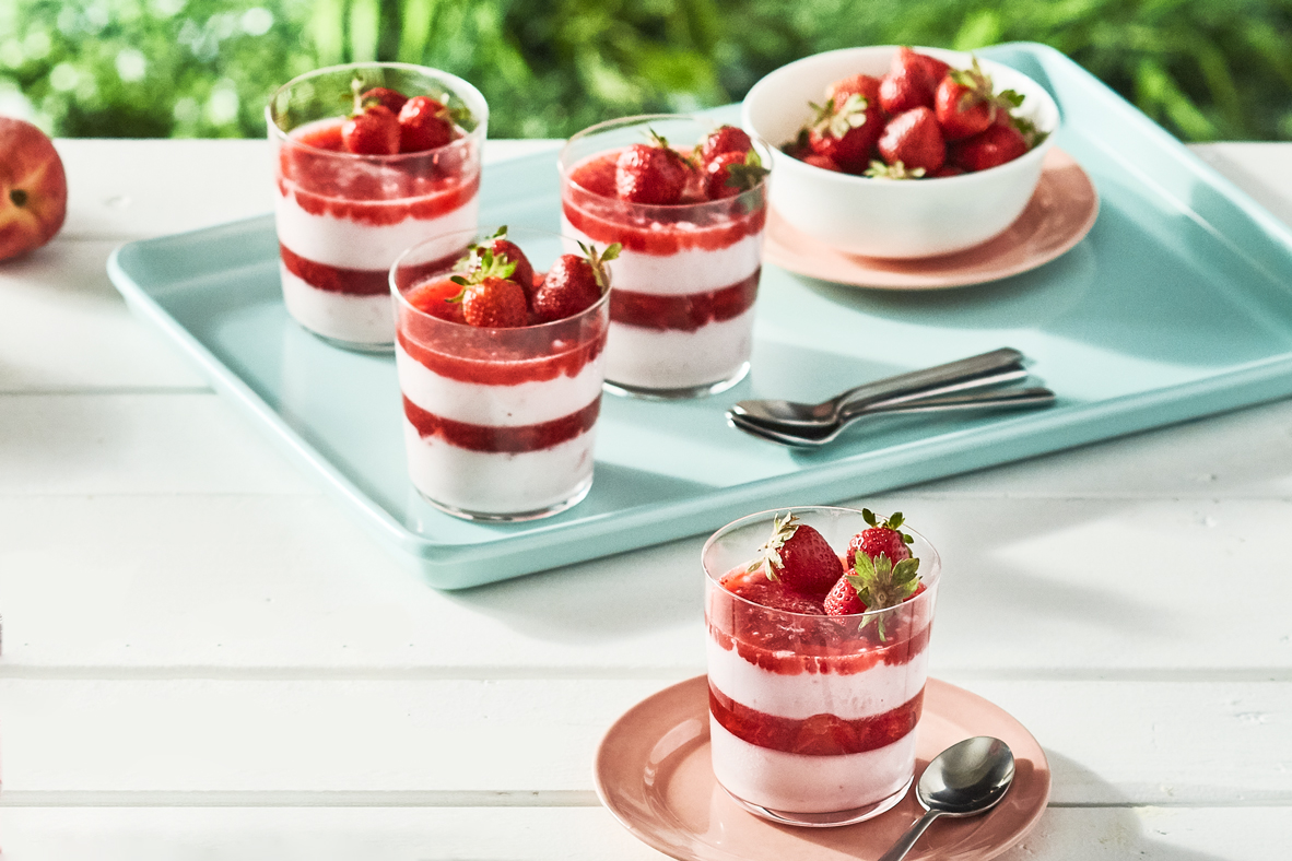 Parfaits à la vanille et aux fraises | Plaisirs laitiers