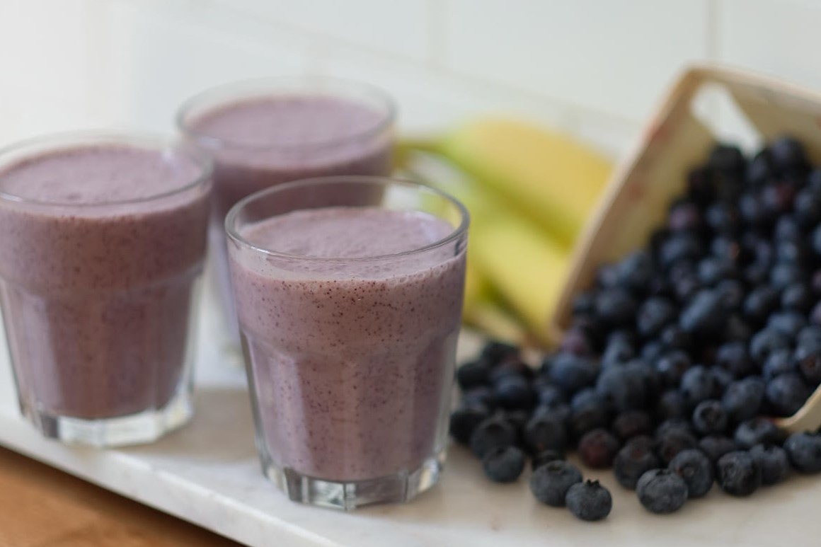 Lait frappé aux bleuets 100 % canadien