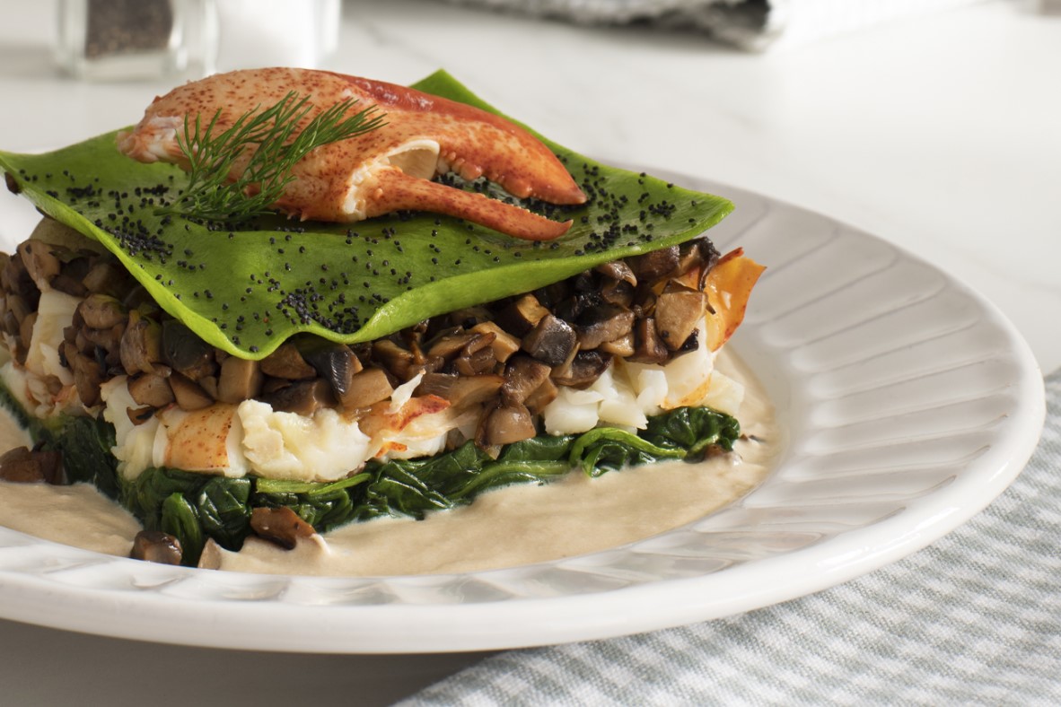 Lasagne de homard au pavot et Mascarpone