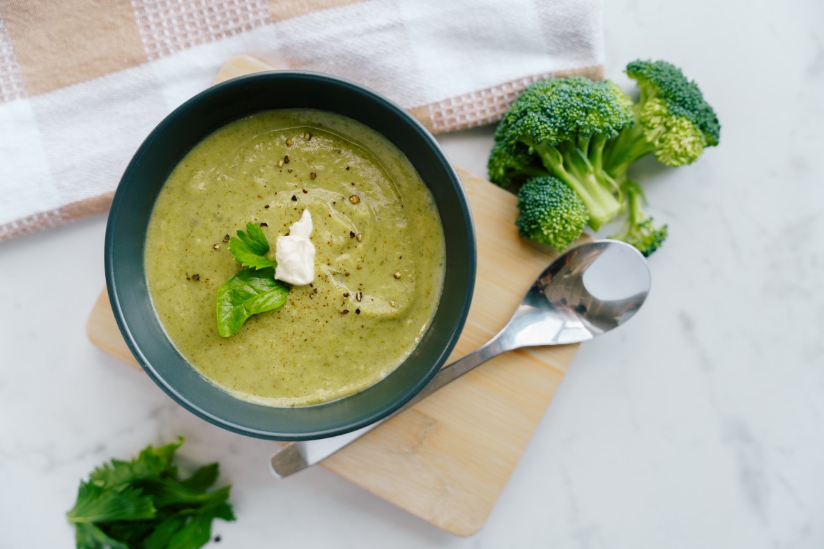 Délicieux Potage tout vert aux haricots blancs