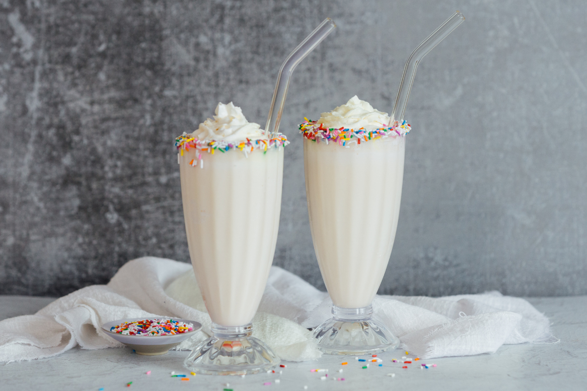 Lait frappé à la vanille