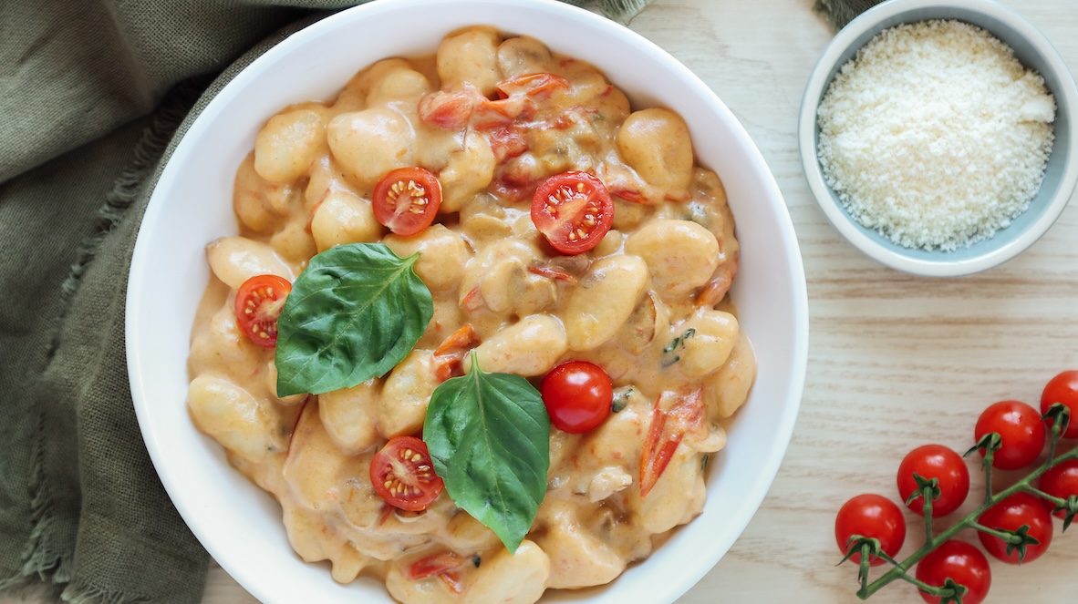 Gnocchis crémeux aux champignons