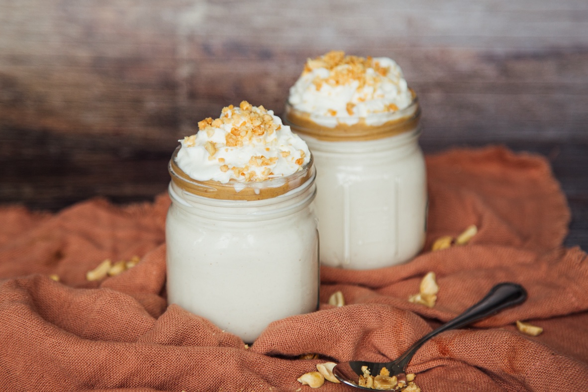 Crème dessert onctueuse au beurre d’arachide