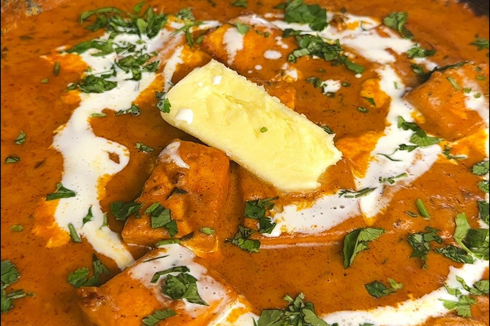 Paneer au masala et au beurre