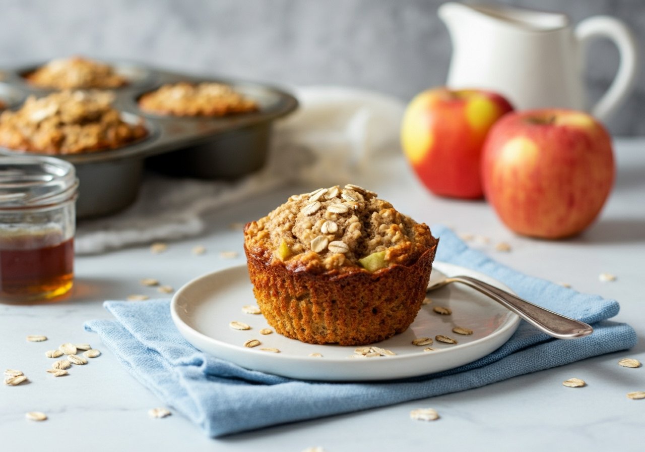 Muffins à l'avoine, aux pommes et l'érable-image
