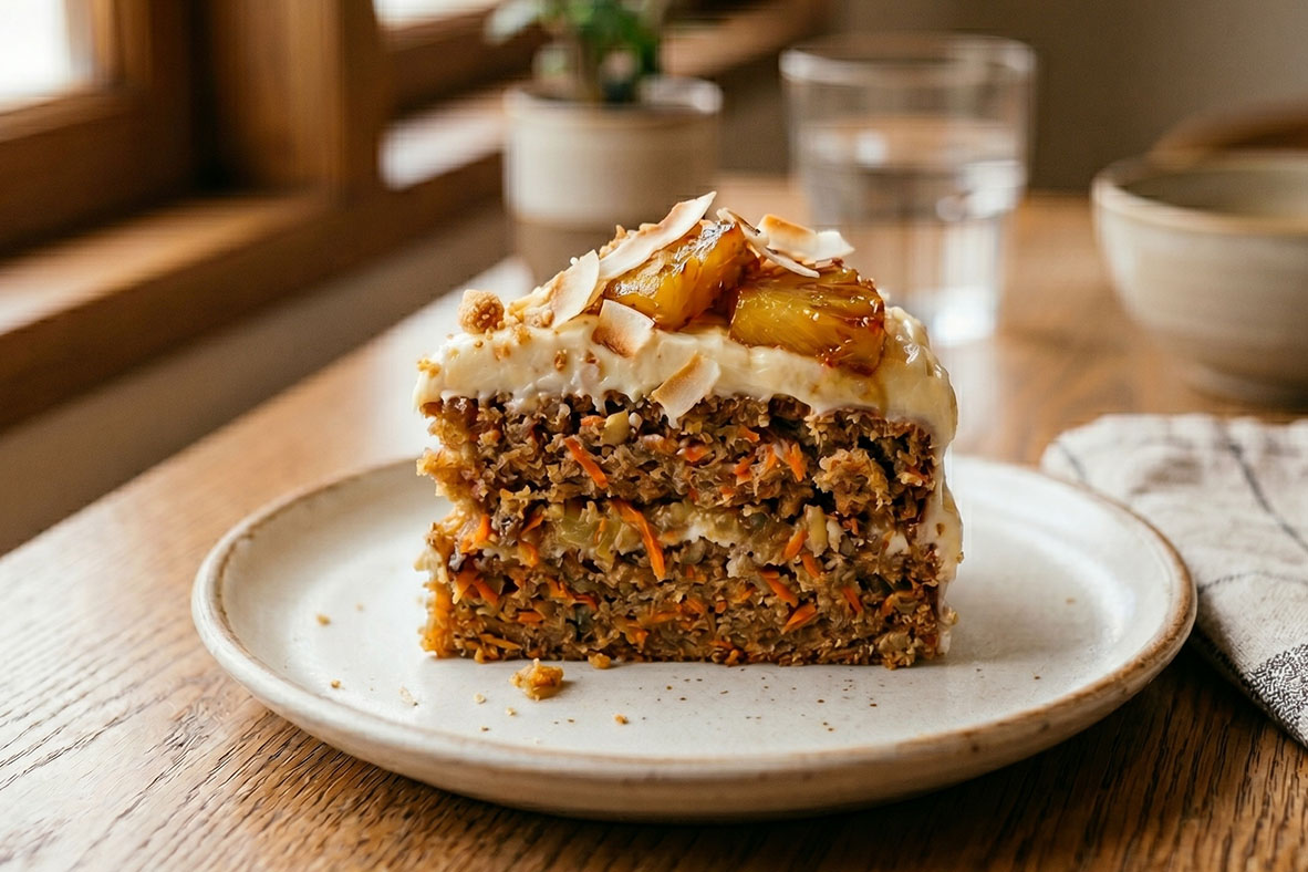 Gâteau tropical aux ananas
