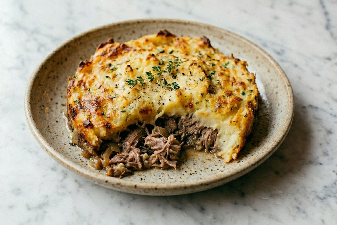 Parmentier de canard confit de David Vinas