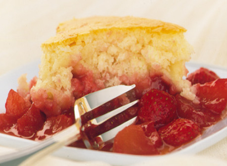 Croustillant aux pommes et aux fraises