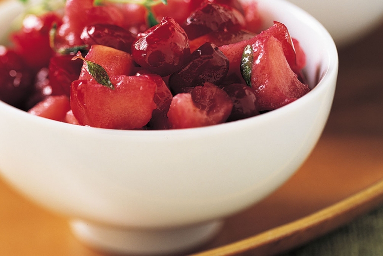 Pommes et canneberges (à servir avec fromages)