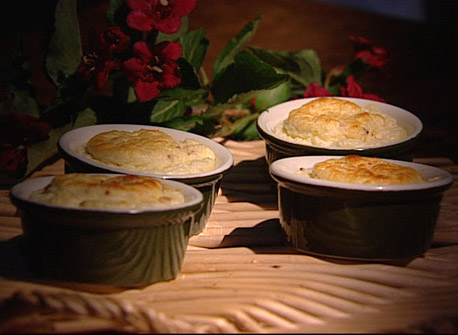 Soufflé au fromage et au bacon