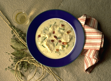 Chaudrée de poisson au Cheddar