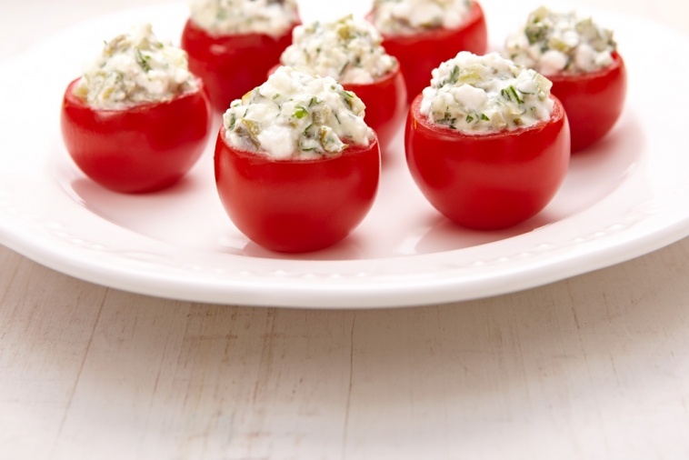 Tomates farcies au fromage Cottage